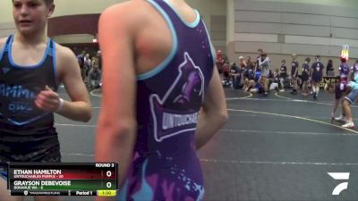 107 lbs Round 3 (6 Team) - Caden Woodall, Untouchables Purple vs Kolten Keller, Donahue WA