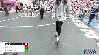 67 lbs Semifinal - Emeree Calkins, Pawhuska Elks Takedown vs Serenity Widener, Claremore Wrestling Club