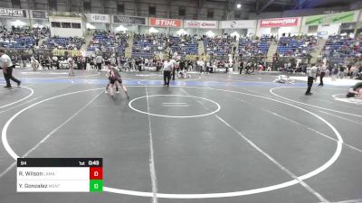 94 lbs Consi Of 4 - River Wilson, Lamar Middle School vs Yamilex Gonzalez, Monte Vista Middle School