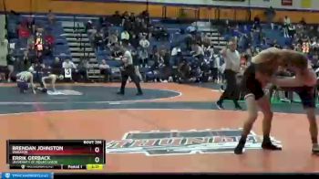 125 lbs Cons. Round 3 - Errik Gerback, University Of Mount Union vs Brendan Johnston, Wheaton