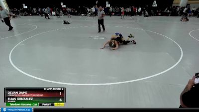 138 lbs Champ. Round 2 - Elias Gonzalez, Illinois vs Devan Dame, Lebanon Yellowjacket Wrestling