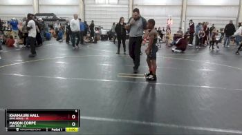 90 lbs Round 5 (6 Team) - Khamauri Hall, Ohio Heros vs Mason Corpe, Ares Red