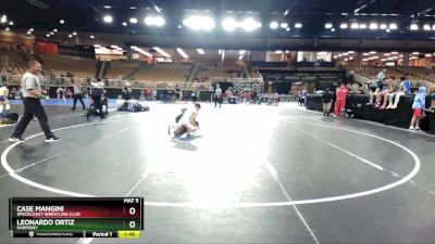 110 lbs Round 4 - Leonardo Ortiz, Harmony vs Case Mangini, Spacecoast Wrestling Club