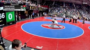 100 lbs Cons. Round 3 - Aislynn Weller, Chestatee vs Caroline Harry, Troup