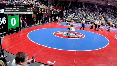 100 lbs Cons. Round 3 - Aislynn Weller, Chestatee vs Caroline Harry, Troup