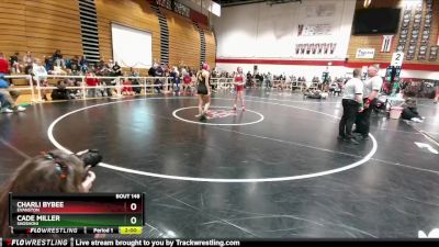 120 lbs Champ. Round 2 - Charli Bybee, Evanston vs Cade Miller, Shoshoni