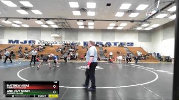 149 lbs 1st Place Match - Anthony Nunes, Modesto College vs Matthew Arias, Fresno City College