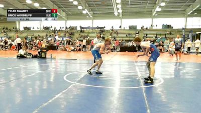 132 lbs Rr Rnd 1 - Tyler Swaney, Southern Roots - HSB vs Brice Woodruff, BlueWave - HSB