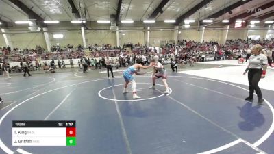190 lbs Round Of 16 - Taushaun King, Badlands WC vs Jeremy Griffith, Independent