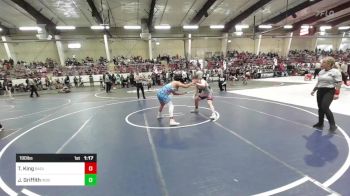 190 lbs Round Of 16 - Taushaun King, Badlands WC vs Jeremy Griffith, Independent