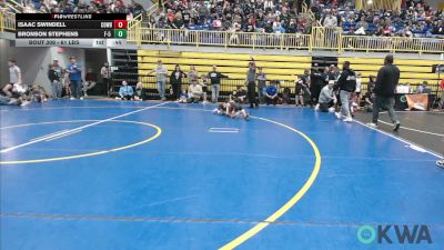 61 lbs Round Of 16 - Isaac Swindell, Cowboy Wrestling Club vs Bronson Stephens, F-5 Grappling