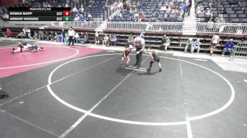 55 lbs 2nd Place - Roman Mapp, Scottsbluff WC vs Armani Vasquez, Scottsbluff WC