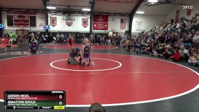 Bracket 4 lbs Semifinal - Jaxson Nicol, Keokuk Kids Wrestling Club vs Sebastian Gould, Keokuk Kids Wrestling Club