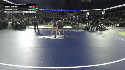 130 lbs Round Of 32 - Alexa Torres, Golden West (CS) vs Sabrina Felix, Downey (SS)