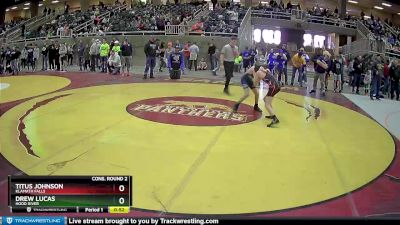 97 lbs Cons. Round 2 - Titus Johnson, Klamath Falls vs Drew Lucas, Hood River