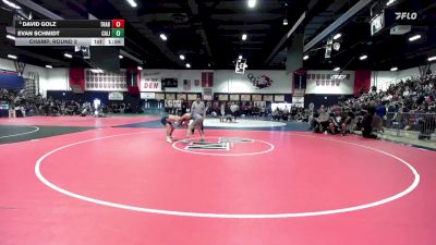 126 lbs Champ. Round 2 - David Golz, Trabuco Hills vs Evan Schmidt, California (Whittier)