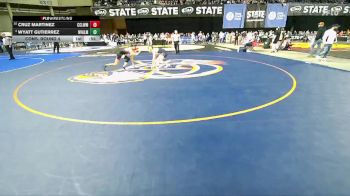 Boys 1A 113 lbs Cons. Round 4 - Wyatt Gutierrez, Naches Valley vs Cruz Martinez, Cascade (Leavenworth)