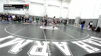119-127 lbs 5th Place Match - Elyse Cruz, Mountain View vs Miriam Speulda, West Jordan