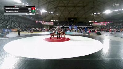 Girls 4A 140 lbs Cons. Round 4 - Edith Benitez, Eisenhower (Girls) vs Ember Romero, Kamiakin (Girls)