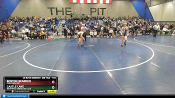 104 lbs Champ. Round 1 - Castle Lake, Bountiful Wrestling Club vs Boston Bearden, Team Prestige