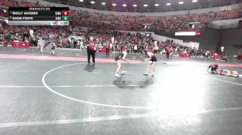 132 lbs Cons. Round 4 - Molly Jacques, Sussex Sabercats Wrestling Club vs Sadie Fonte, Kewaskum Indians Wrestling Club