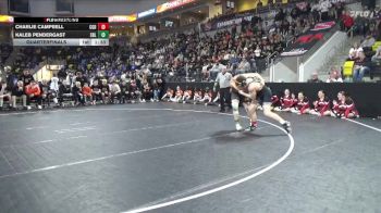 190 lbs Quarterfinal - Kaleb Pendergast, Sergeant Bluff-Luton vs Charlie Campbell, Clarion-Goldfield-Dows