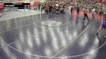 165 lbs Champ. Round 2 - Sam Lennon, Beaverton vs Deaken Santrizos, Newberg
