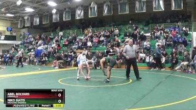 157 lbs Quarterfinal - Abel Bolyard, Louisville vs Niko Giatis, Highland (medina)