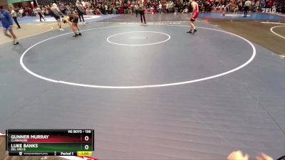 138 lbs Cons. Round 2 - Gunner Murray, Claremore vs Luke Banks, Del Oro B