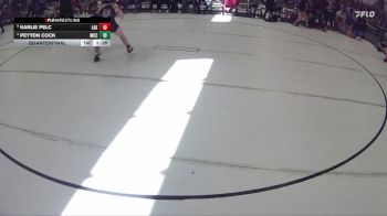 123 lbs Quarterfinal - Karlie Pelc, Lakeview vs Peyton Cock, Mccook