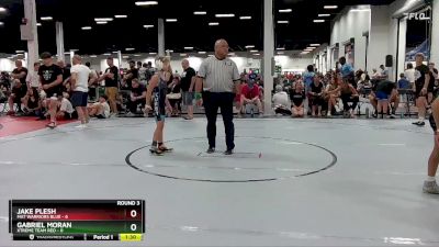 76 lbs Round 3 (6 Team) - Jake Plesh, Mat Warriors Blue vs Gabriel Moran, Xtreme Team Red