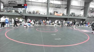 150 lbs Cons. Sub-quarters - Truman Winningham, Cornerstone Mat Club vs Lance Draper