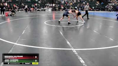 125 lbs Finals (2 Team) - Aden Sanders, Central Oklahoma vs Brenden Salfrank, Northern State