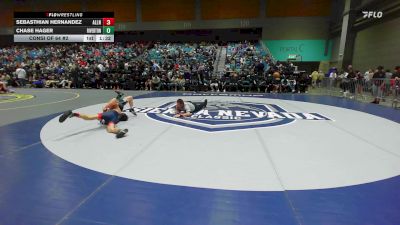 113 lbs Consi Of 64 #2 - Sebasthian Hernandez, Allen vs Chase Hager, Riverton