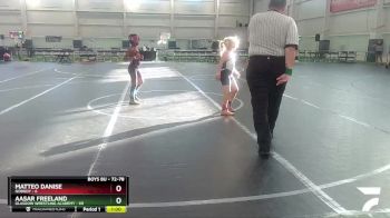 72-78 lbs Round 5 - Matteo Danise, Nobody vs Aasar Freeland, Glasgow Wrestling Academy