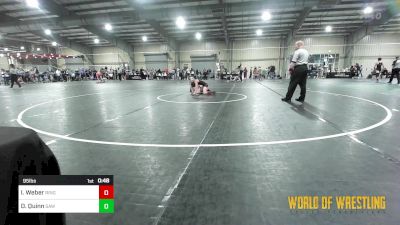 95 lbs Consi Of 16 #2 - Isaac Weber, Ringers vs Donovan Quinn, Simmons Academy Of Wrestling