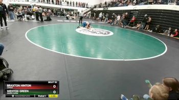 120 lbs Champ. Round 2 - Weston Green, Green River vs Braxton Hinton, Lyman