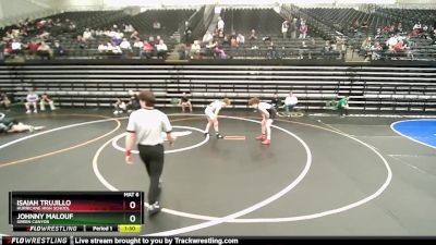 153 lbs Champ. Round 1 - Johnny Malouf, Green Canyon vs Isaiah Trujillo, Hurricane High School