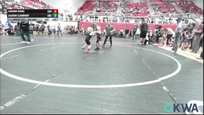 46 lbs Consi Of 16 #2 - Asher King, Clinton Youth Wrestling vs Jaxon Camren, Cowboy Wrestling Club