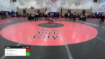 215 lbs Round Of 16 - Dalton Danza, Fordham Preparatory School vs Malik Ayesh, New Dorp-PSAL