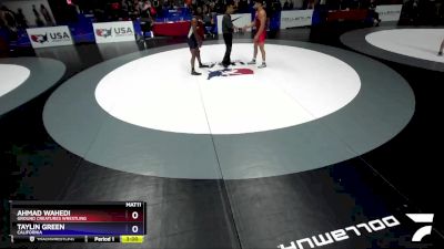 79 lbs Cons. Round 4 - Ahmad Wahedi, Ground Creatures Wrestling vs Taylin Green, California