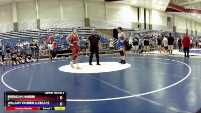 150 lbs Champ. Round 2 - Brendan Nardin, IL vs William Vander Luitgaren, IN