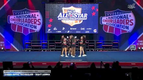 Cheer-riffic Techniques - Night Hawks [2026 L4 Senior Open Coed - D2 Day 1] 2026 NCA All-Star National Championship