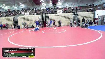 99-106 lbs Round 1 - Isaac Locke, Franklin WC vs Lucas Howard, Lutheran