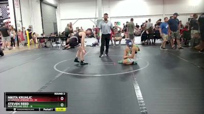 110 lbs Round 2 (6 Team) - Nikita Kruhlic, U2 Upstate Uprising 2.0 vs Steven Reed, New England Gold