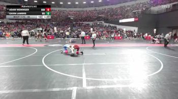 95 lbs Champ. Round 2 - Gavin Lamers, Wrightstown vs Adam Weninger, West Bend Wildcats