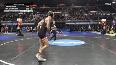 184 lbs Quarterfinal - Tyler Withers, Merchant Marine vs Kasey Ross, Wartburg