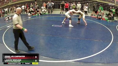 139 lbs Quarterfinal - Landon Sinclear, Uintah Jr High Wrestling vs John( J.r) Carpenter, Shootbox