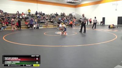 J-9 lbs Quarterfinal - Tatum Honda, Cascade Wrestling Club vs Corbin VanDee, Hammerin Hawks