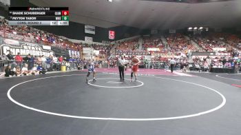 144 lbs Cons. Round 2 - Shade Schuberger, Columbus HS vs Peyton Tabor, Winfield HS